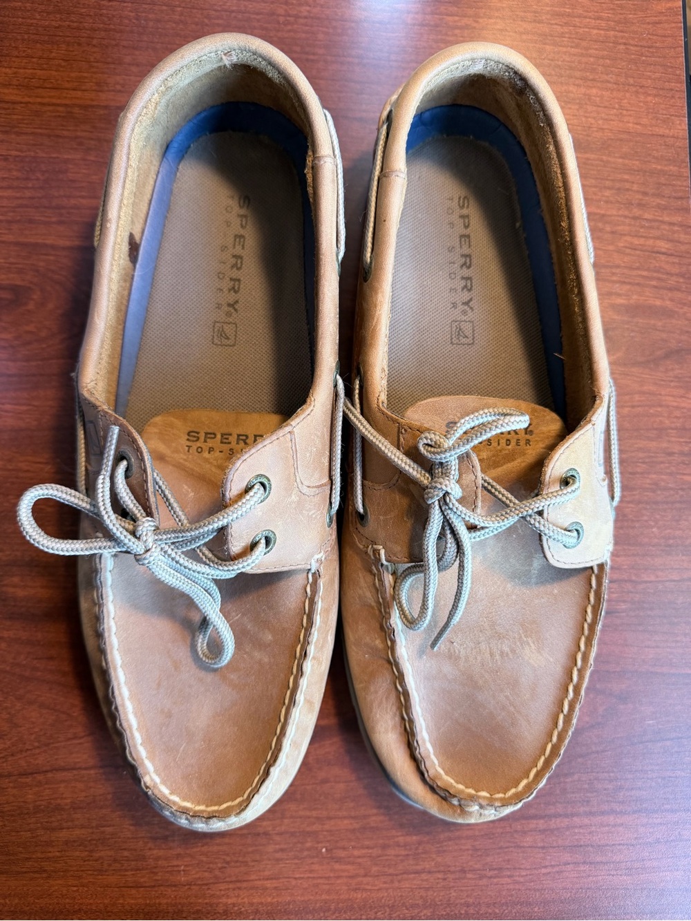 Sperry Top-Sider Tan Leather Boat Shoes – Classic Nautical Style - Picture 5 of 6